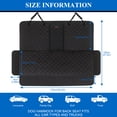 thumbnail image 6 of Siivton Dog Car Seat Covers for Back Seat Waterproof Bench Seat Cover Protector Nonslip Durable Soft Pet Back Seat Covers for Car, Truck, & SUV (Black), 6 of 9