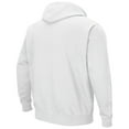 thumbnail image 3 of Men's Colosseum White Michigan Wolverines Arch & Logo 3.0 Pullover Hoodie, 3 of 3
