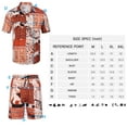 thumbnail image 4 of Men's Flower Shirts and Shorts Sets Casual Button Down Short Sleeve Shirt Hawaiian Suits, 4 of 4