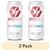 (2 pack) Xyience Fruit Punch Energy Drink, 16 fl oz can
