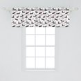 thumbnail image 2 of Ambesonne Scottie Dog Window Valance, Hand-drawn Dog Breeds, 54" X 18", Dark Coral Charcoal Grey, 2 of 3