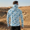thumbnail image 5 of Long Sleeve Hoodies for Men with Mask Sun Protection Fishing Breathable Casual Camo Summer Hooded Shirts, XL, 5 of 9