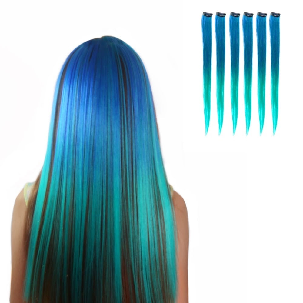 Teal Blue Ombre Hair