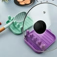 thumbnail image 4 of SUSUchens 2Pcs Pot Lid Rack Easy to Clean Spoon Chopsticks Rest Holder Space-Saving Countertop Kitchen Utensil Holder for Home Pink, 4 of 13