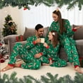 thumbnail image 2 of Pijamas de Navidad, trajes a juego para la familia, conjuntos de pijamas para adultos y niños, pantalones + Tops con estampado de ciervos, ropa de dormir de Navidad, mameluco para bebés y niñas, 2 of 4