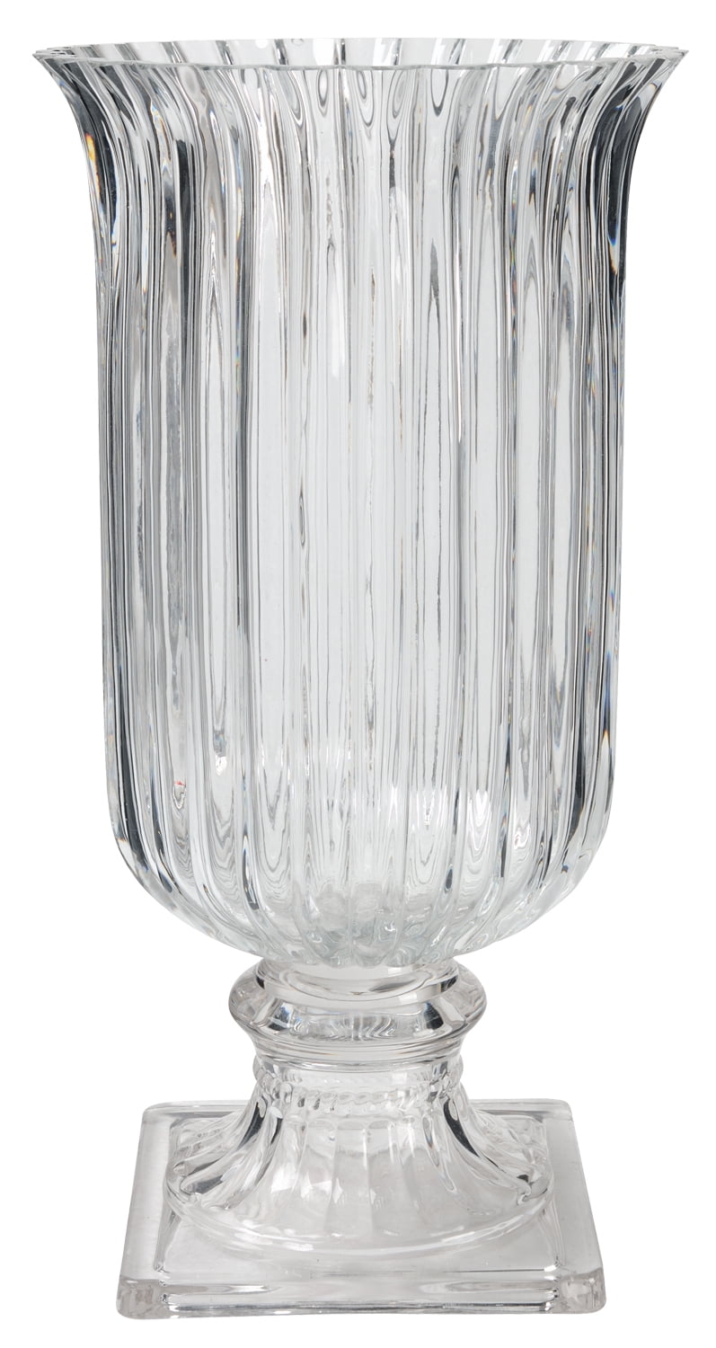 A&B Home Wallis FlutexTextured Glass Vase, Large