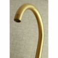 thumbnail image 4 of Kingston Brass Concord 8-Inch Adjustable Center Wall Mount Kitchen Faucet, Brushed Brass, 4 of 5