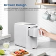 thumbnail image 7 of Bullet Ice Maker, 18Lbs/24H Compact Countertop Ice Machine,Fast 6Pcs Bullet Ice in 8 Mins, Removable Lid Easy to Clean, Self-Cleaning & Low Noise,White, 7 of 7