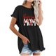thumbnail image 1 of Camiseta informal para mujer, blusa estampada con cuello redondo y manga corta, Tops OAVQHLG3B Store  lin121212, 1 of 4