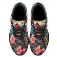 thumbnail image 2 of WeStVirginia Cardinal and Rhododendron Flower Shoes Sneakers Black Size 10.5, 2 of 7