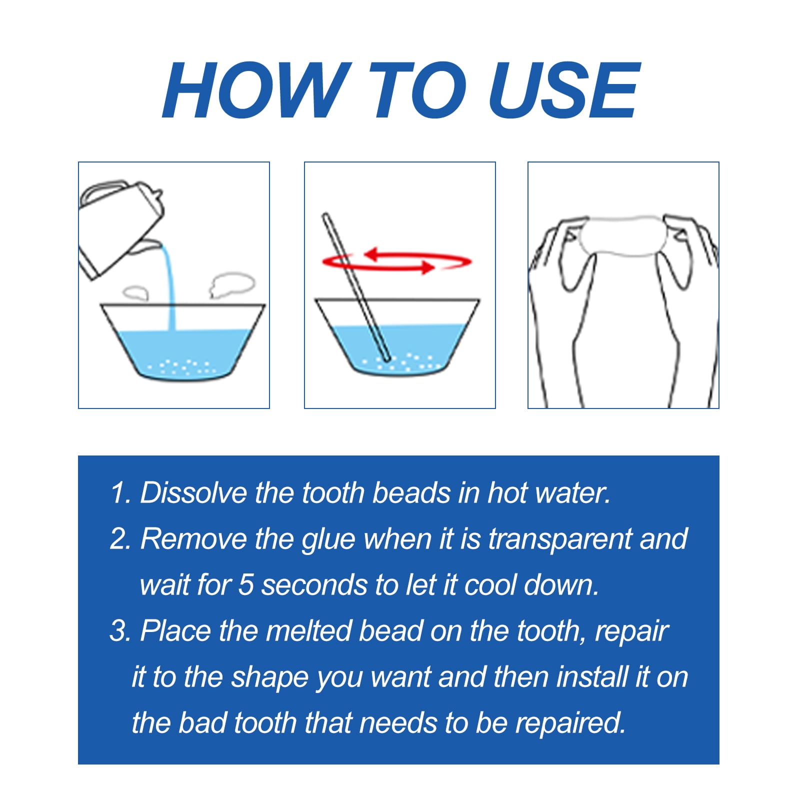 Alvantor Temporary Tooth Replacement Kit