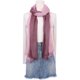 thumbnail image 2 of INSPIRAR CHIC Bufandas de Algodón y Lino para Mujeres con Color Gradiente Ombre Suave, Pañuelo Hijab, Envolturas, Chal 74.8"x35.4" Púrpura, 2 of 6