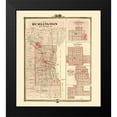 thumbnail image 2 of Andreas 15x17 Black Modern Framed Museum Art Print Titled - Burlington, Greenfield, Fontanelle, Stuart Iowa, 2 of 5