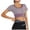 Purple, variant on felwors Women's Sports Crop Tank Top Padded Activewear Short Sleeve Shirt Fitness Top Yoga Fitness Running Gym with Integrated Bra (White, XXL)