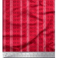 thumbnail image 1 of Soimoi Rayon Fabric Leaves & Swirl Block Print Fabric by Yard 42 Inch Wide, 1 of 2