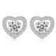 thumbnail image 1 of S925 Pendientes De Plata Esterlina Fashin Zircon Pendientes En Forma De Corazón Joyería De Moda Para Regalos De Mujeres Minnieouse AP005810-00, 1 of 6