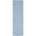 thumbnail image 5 of SAFAVIEH Montauk Raeyln Striped Cotton Area Rug, Ivory/Blue, 4' x 6', 5 of 8
