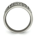 thumbnail image 2 of Solid Titanium Men's Flat Casted Matte Brushed Finish and Wedding Band Ring Size 9, 2 of 7