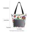 thumbnail image 3 of Pofeuu Paisley Print Women Fashion Shoulder Handbags Top Handle Satchel Bags Tote Shoulder Shopping Bag Stylish Canvas Tote Bag, 3 of 6