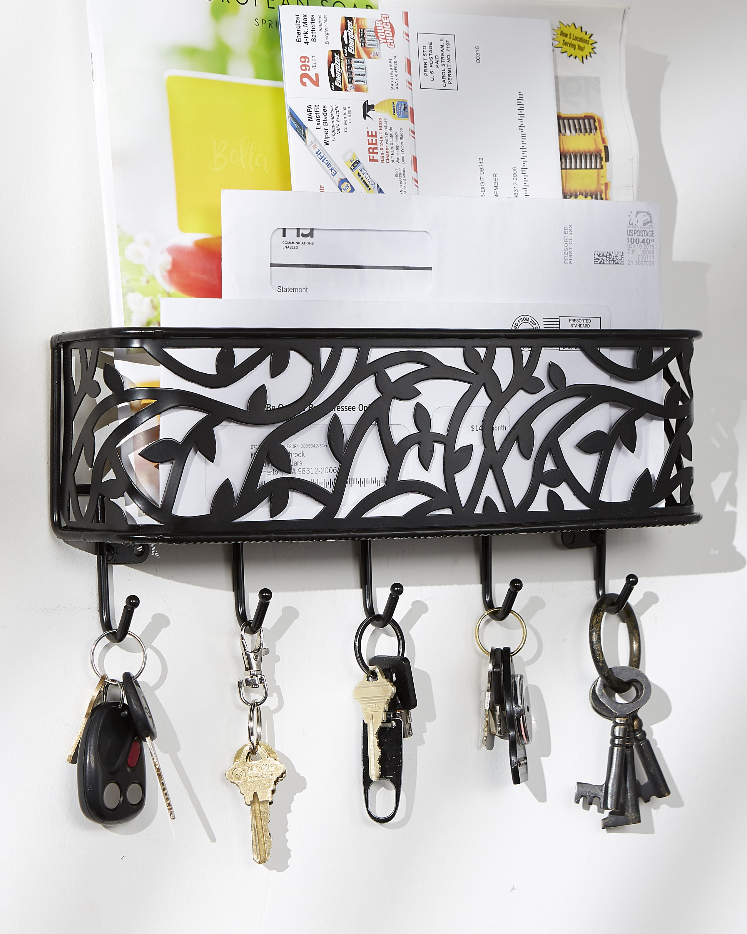 Letter & Key Holder Gray Home Traditions Mail 