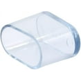 thumbnail image 3 of Protectores de patas de mesa y silla ovalados transparentes, PVC blando, 15 x 30 mm, protectores de piso antideslizantes, paquete de 20, 3 of 5
