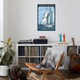 thumbnail image 3 of Art.com Maryland - Sailboat Scene Art Print by Lantern Press, 24" x 36", 3 of 3