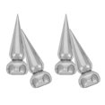 thumbnail image 4 of Miangastore Finials For Fence Conical Spearhead Silver 4Pack 4.3X1.6X1.0In, 4 of 8