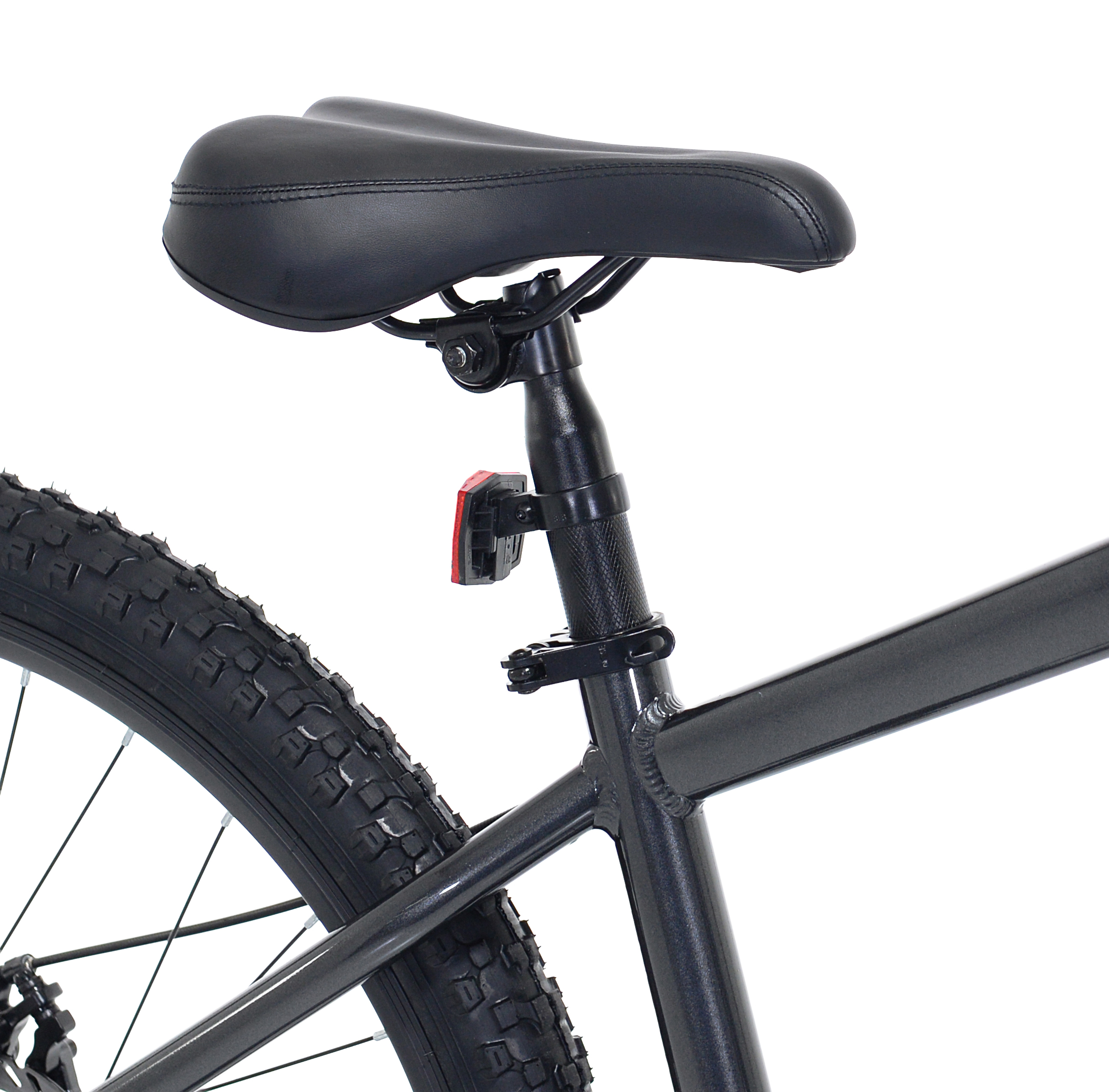 Bicicleta de montaña Timber, ruedas de 27.5 pulgadas, cuadro mediano de 17 pulgadas, para estaturas de 5'3" a 5'8", color negro, unisex 8