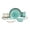 Swirl Turquoise, variant on Highland 16pc Dinnerware Set, Unique Organic Shape Double Bowl， Stoneware Plate & Bowl Dish Set Service For 4, Scratch Resistant, Microwave & Dishwasher Safe, Natural Reactive Glaze, Pink