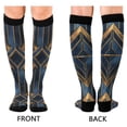 thumbnail image 4 of FORMRS Womens Knee High Socks Casual Long Thick Travel Daily Wear, 1 Pair, Elegant Geometric Pattern, 4 of 6