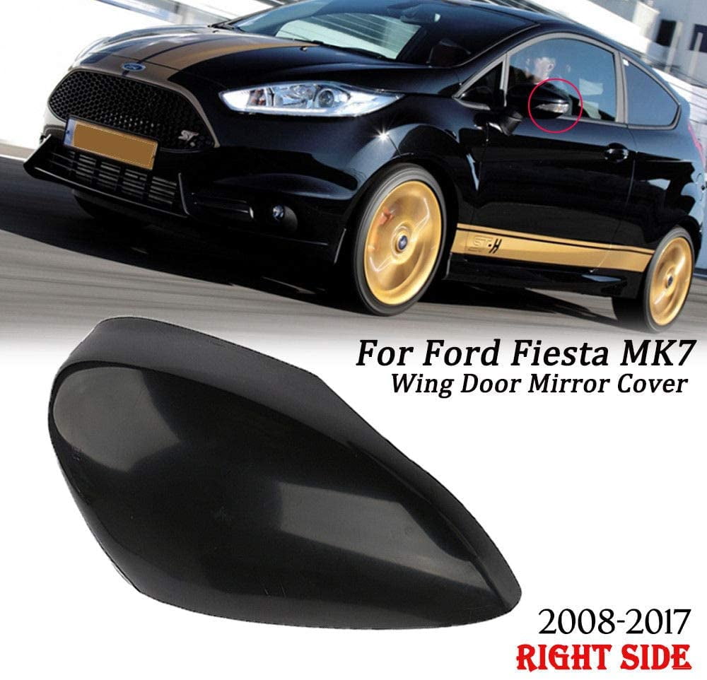 MASO Right Wing Mirror Cover Indicator Lamp Lens Turn Signal Lights Covers Bright Black 
