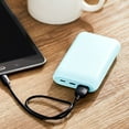onn. Portable Battery, 8k mAh, Aqua