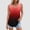 Red women's sleeveless tank tops a1, variant on Summer Women's Sleeveless Tank Tops Round Neck Casual Basic Solid Blouses Gradient Ombre Flowy Tee Shirts Vacation Fashion Clothes, Yellow 2XL