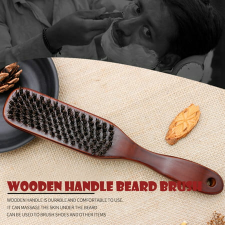 BEAD BEE Men Shaving Brush Best Horsehair Shave Wood Handle Razor Barber (Best Tool To Shave Pubes)