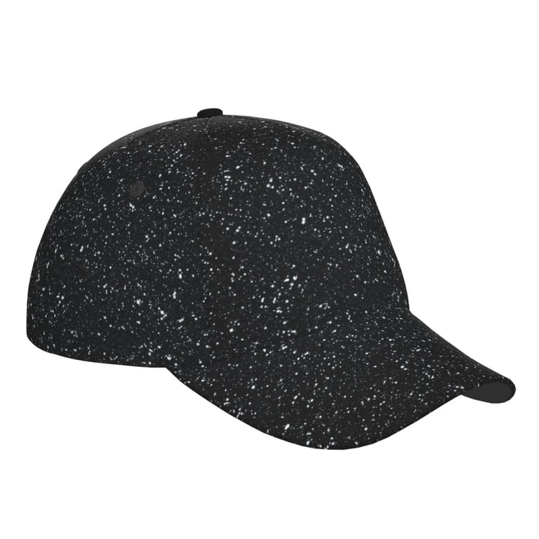 Black Glitter Cap Black Glitter Ponytail Hats main image 2