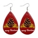 thumbnail image 1 of Pendientes para mujer, regalos para mujer, pendientes navideños de piel sintética, pendientes colgantes con forma de lágrima, pendientes de animales., 1 of 3