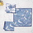 thumbnail image 3 of RITZ Birds & Branches Microfiber Dish Cloth Set, 6-Piece, Blue & White Toile Botanical Pattern, 12" x 12", 80% Recycled, 3 of 6
