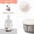 thumbnail image 4 of Best Friends by Sheri Cuddle Cup Ilan Cozy Microfiber Cat and Dog Bed in Standard Gray, 4 of 6