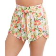 thumbnail image 4 of BCBGeneration Maillot de Bain pour Femmes avec Short et Nœud devant, Blanc Multi, Très Petit, 4 of 5