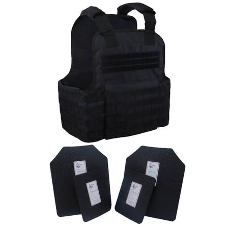 Tactical Scorpion 4 Pc Level III AR500 Body Armor Muircat 11x14 Vest - (Best Tactical Gear Company)