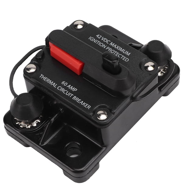 Fusible de autorecuperación del disyuntor en línea reiniciable de audio estéreo del automóvil de 12 V 30 A/40 A/60 A (60 A) Jadeshay A