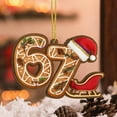 thumbnail image 4 of WKSCLPAI Christmas 67 Ornament 2025, Six Seven Meme Christmas Tree Ornament with Santa Hat Decor, Funny 67 Teen Slang Ornaments, Xmas Tree Decorations, Gag Gifts, #F, 4 of 8