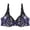 Blue, variant on Women’s Bras Women's Wireless Seamless Matte Mini Rib Bra White 48