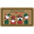 thumbnail image 1 of St. Patricks Day Kitchen Rug Set,Buffalo Plaid Shamrock Gnomes Truck Pattern Runner Rugs with Rubber Backing,Throw Rugs Washable for Kitchen Sink,Laundry Room,Standing Desk,Green Truck, 1 of 6
