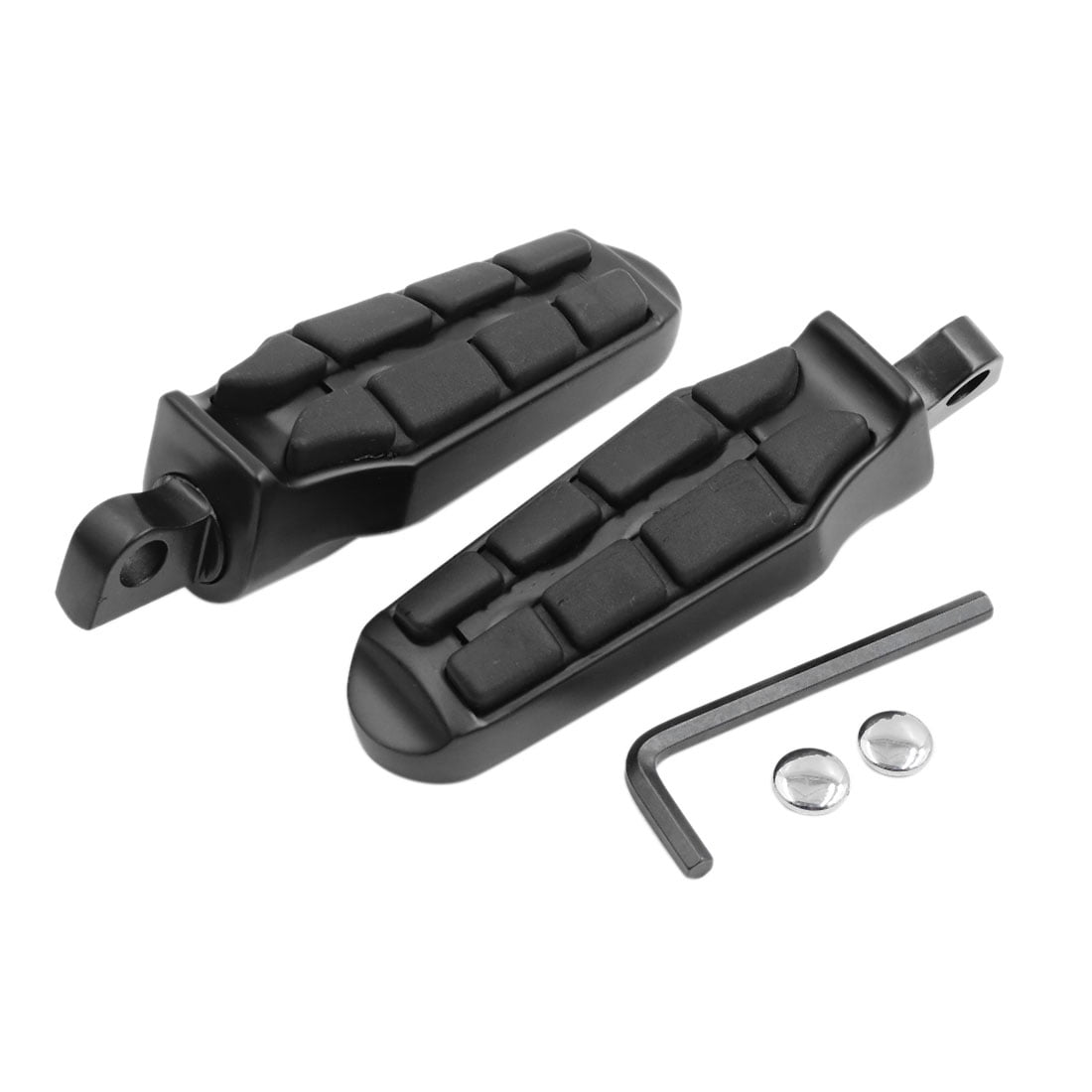 2pcs Rubber Aluminum Alloy Motorcycle Foot Pegs for Harley Davidson