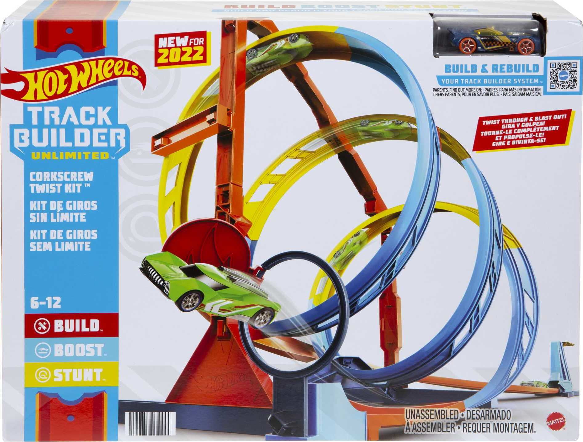 Pista HOT WHEELS Track Builder Kit espiral (Idade Mínima: 6