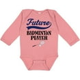 thumbnail image 3 of Inktastic Future Badminton Player Sports Boys or Girls Long Sleeve Baby Bodysuit, 3 of 5