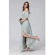 thumbnail image 4 of Vestido de dama de honor Stylefun de gasa con hombros descubiertos, color mostaza, 16, 4 of 7