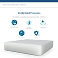 thumbnail image 6 of Bedbug Proof, Waterproof, Dust Mite and Allergen Proof Heavy Duty Vinyl Zippered Mattress Protector, Full 9", 6 of 8