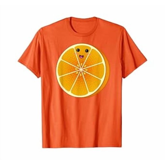 Hot Trending Kiraa Tee With Big Orange Sliced Cute Easy Fruit Gift Unisex S-5Xl T-Shirt